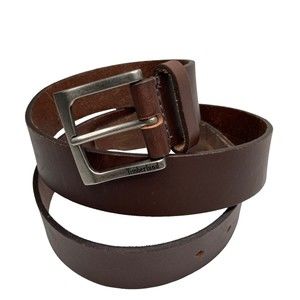Timberland Men's Classic Jean Leather Belt Dark Brown Size 34